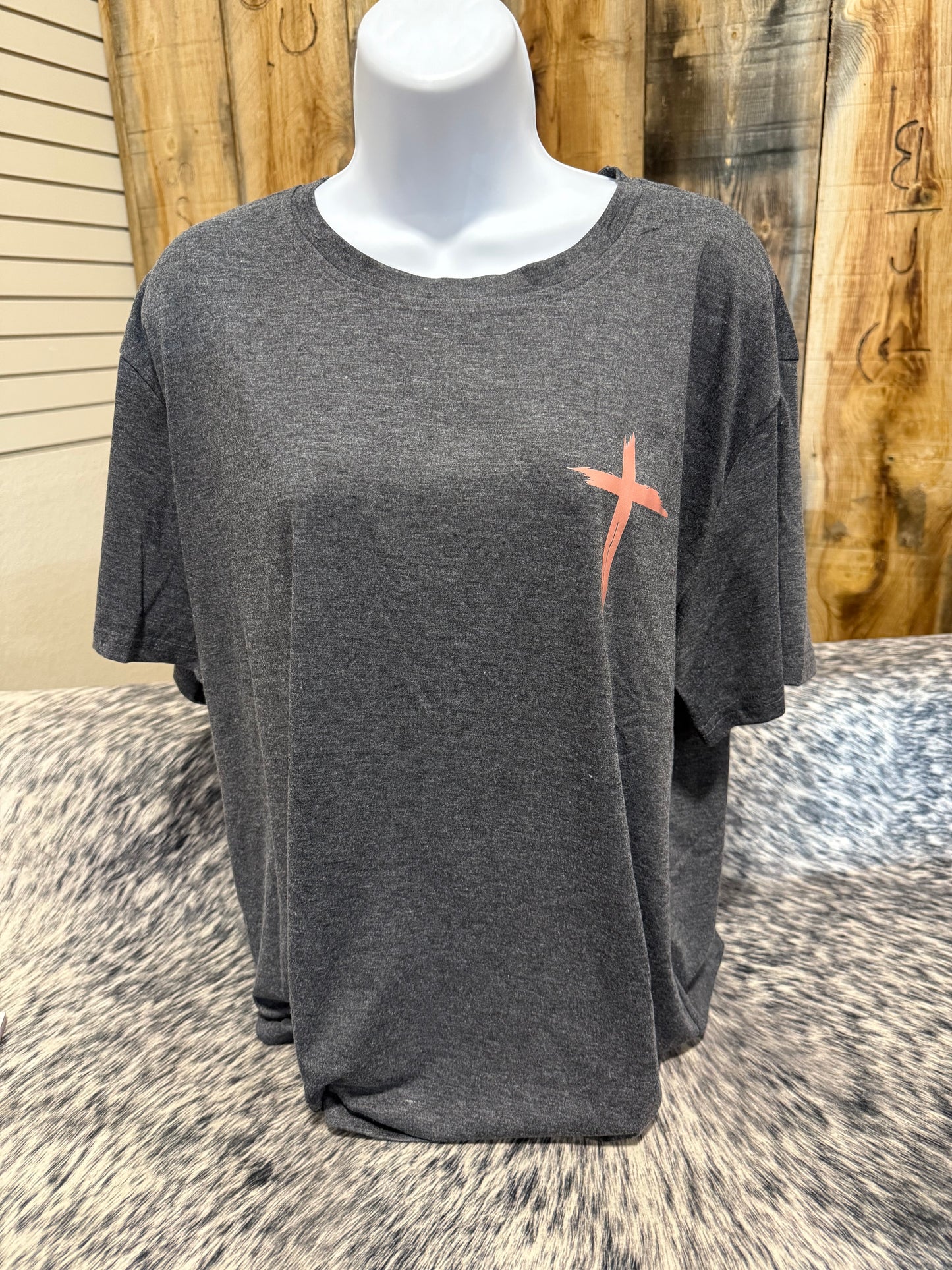 Grey Faith Tee- 2XL