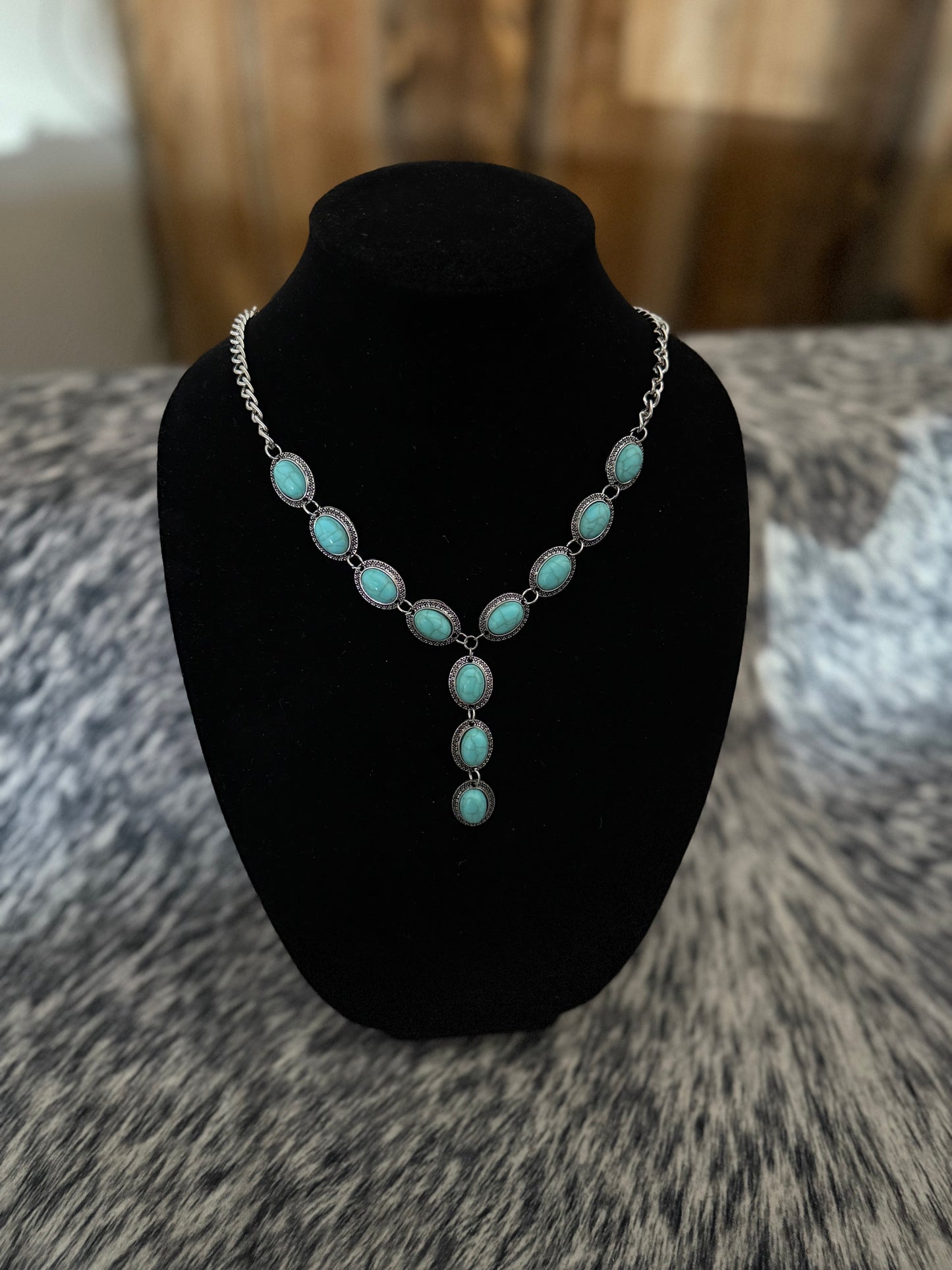 #4 Turquoise Lariat Necklace