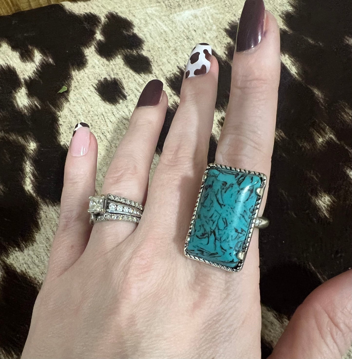 Square Turquoise Ring