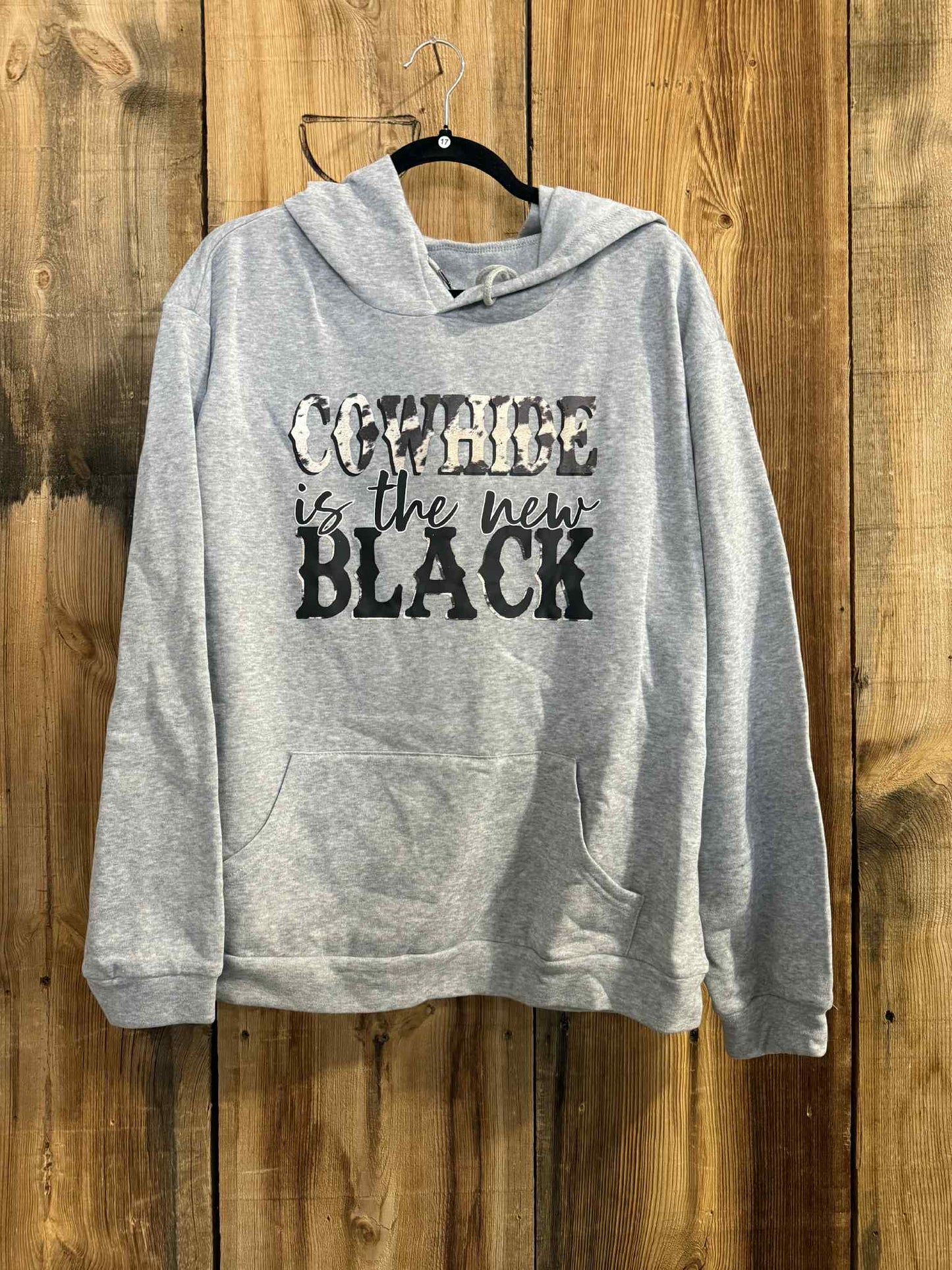 Cowhide is the New Black Hoodie