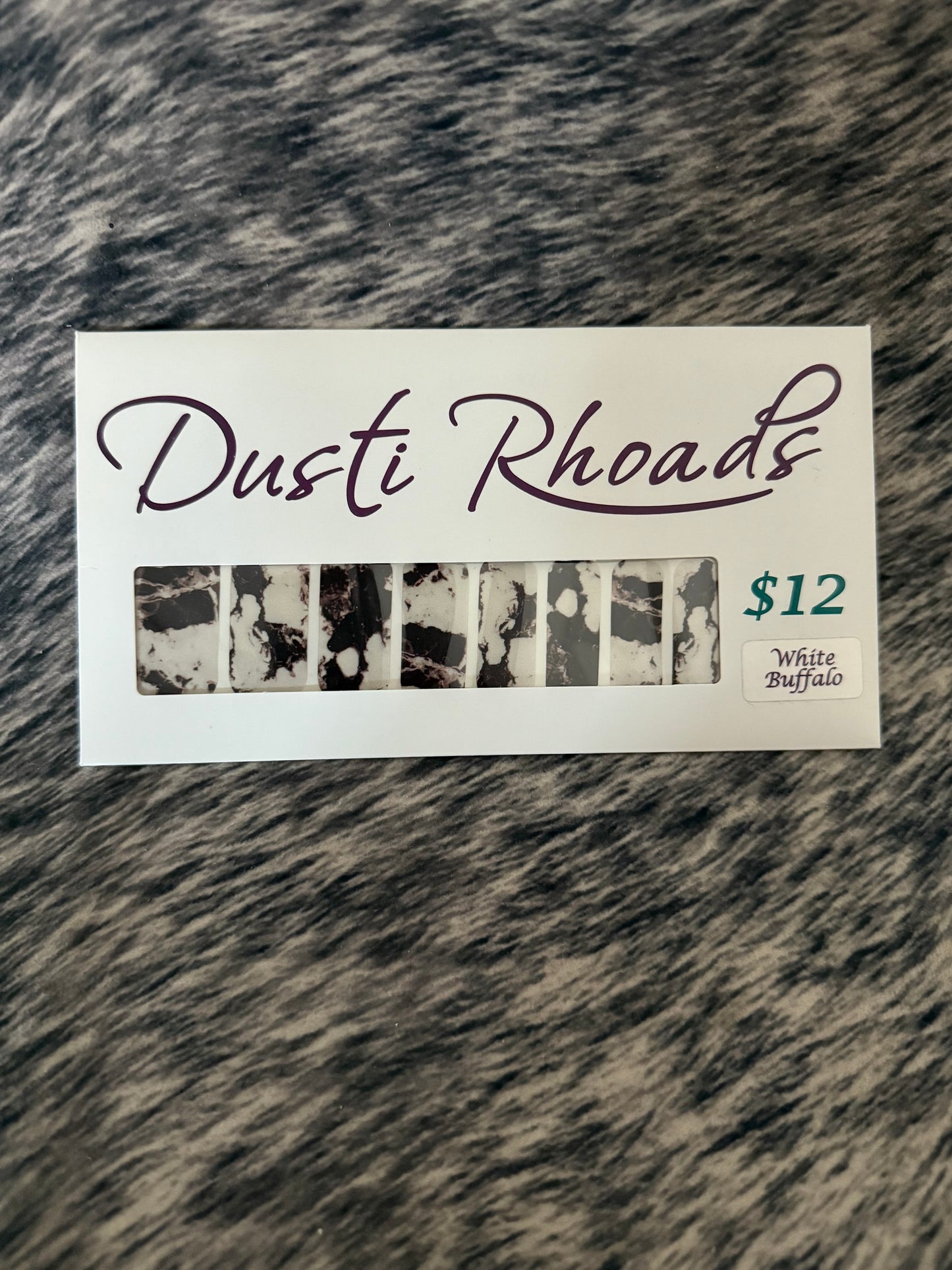 #8 White Buffalo Nail Polish Strips