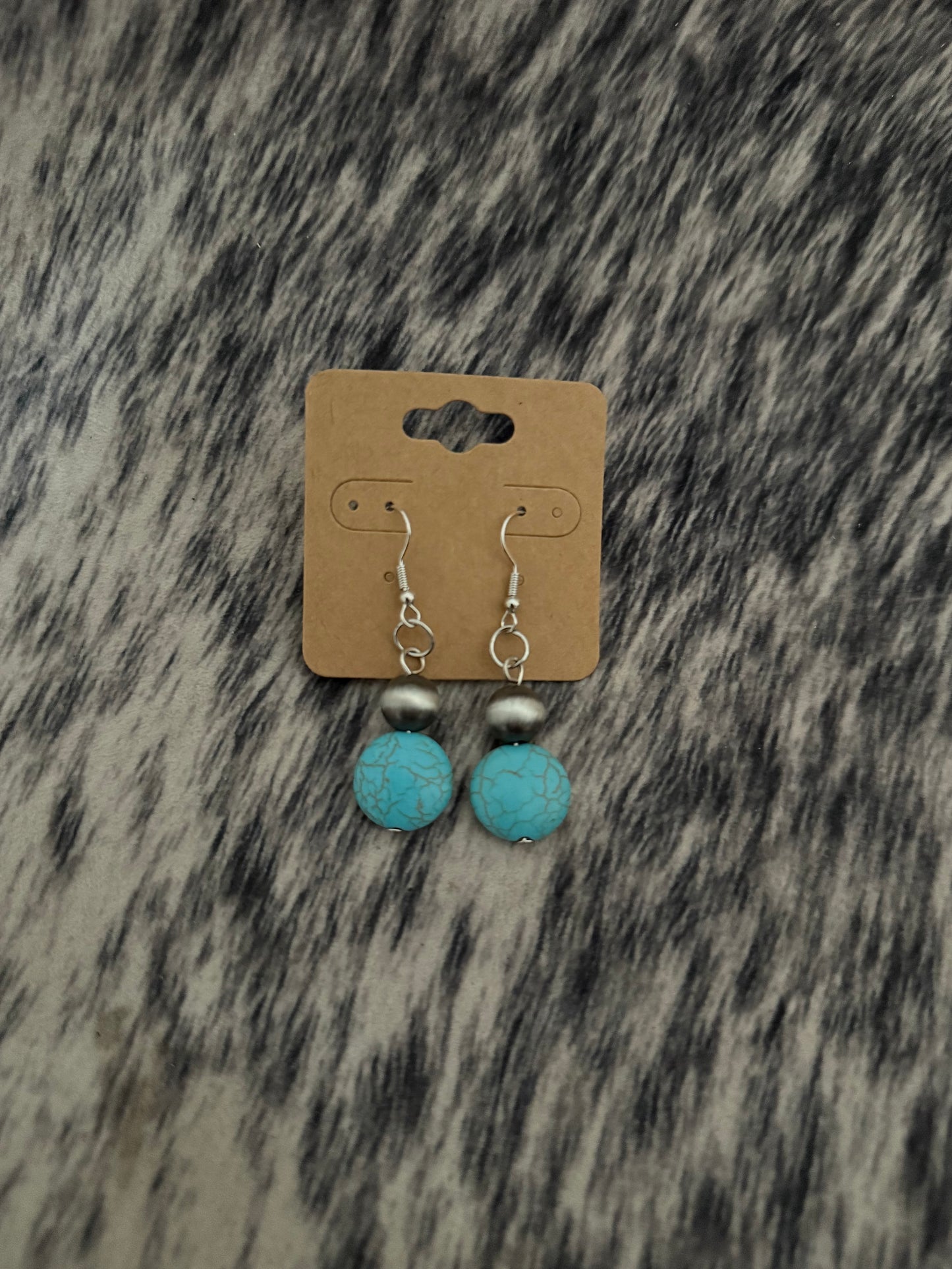 #20 Turquoise Saucer Earrings