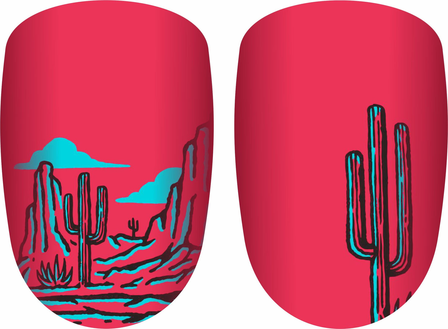 Electric Desert Nail Polish Strips