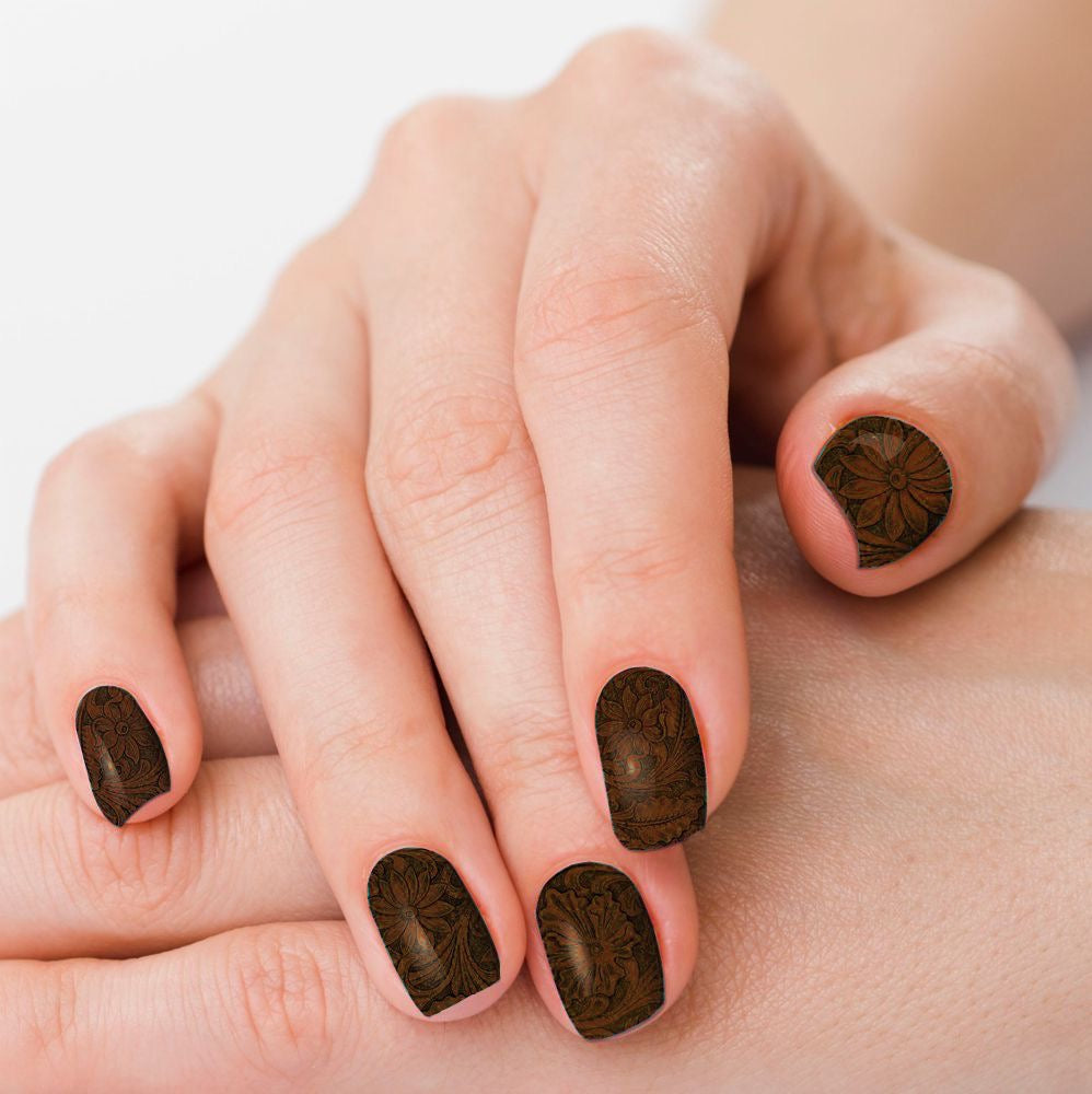 Saddle Up Chocolate Nail Polish Strips