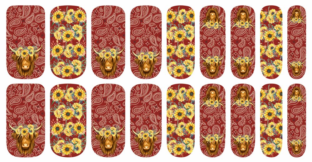 Howdy Highlander Nail Polish Strips
