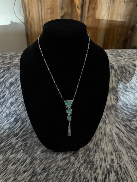 #3 Silver Triangle Necklace