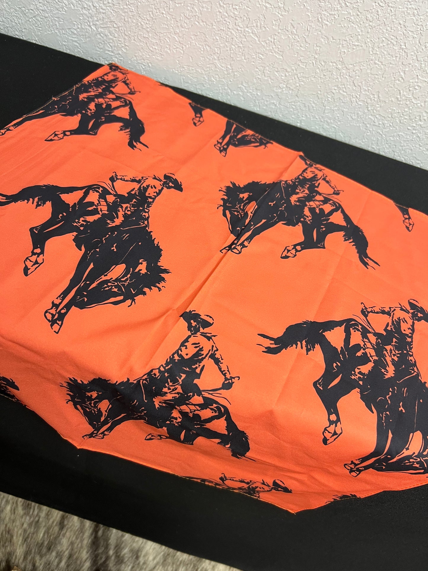 Orange Bronc Shorty Scarf