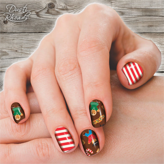 Christmas Cookies Nail Polish Strips