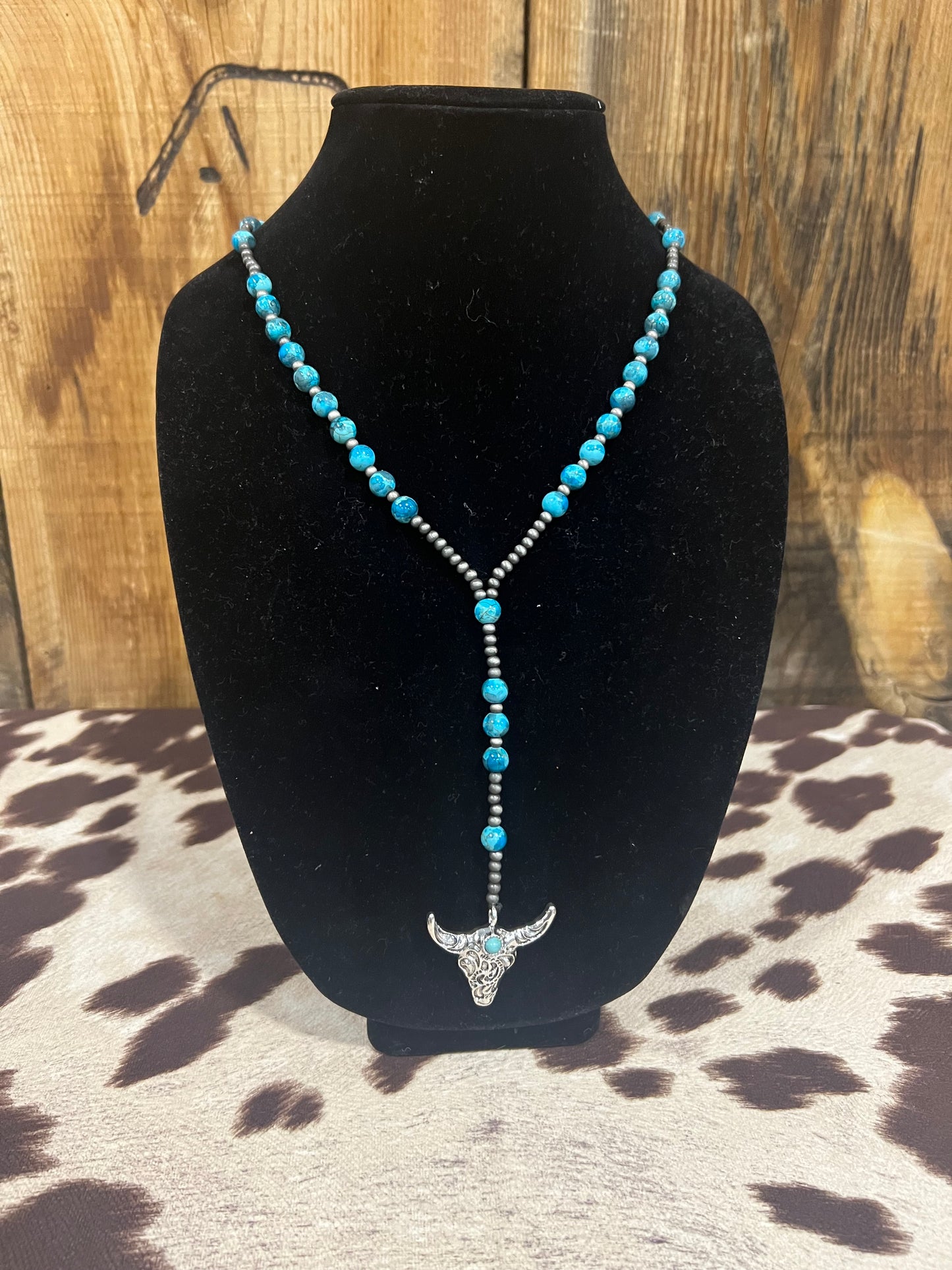 #1 Steer Lariat Necklace