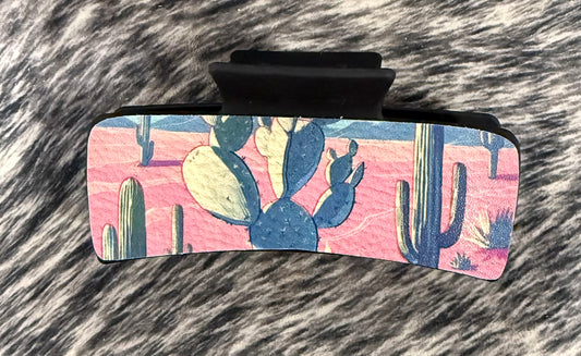 Pink Cactus Clip