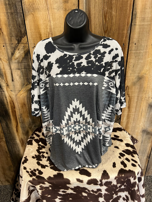 #13 Cow Daze Top-2XL