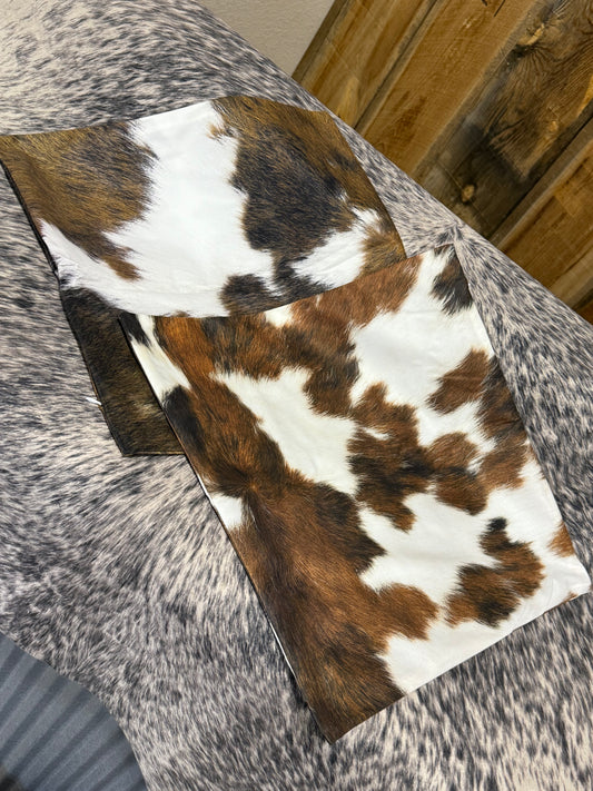 Set of 2 Cow Print Pillow Covers