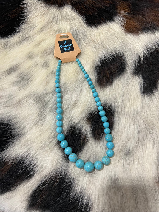 Round Turquoise Necklace