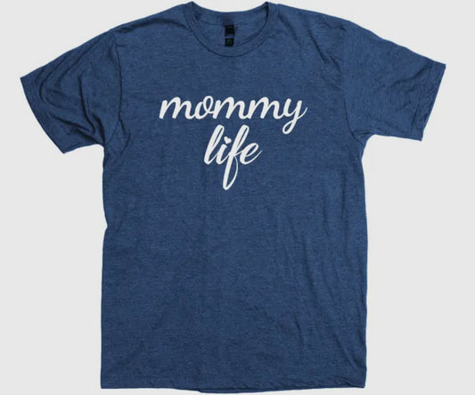 Navy Mommy Life Tee
