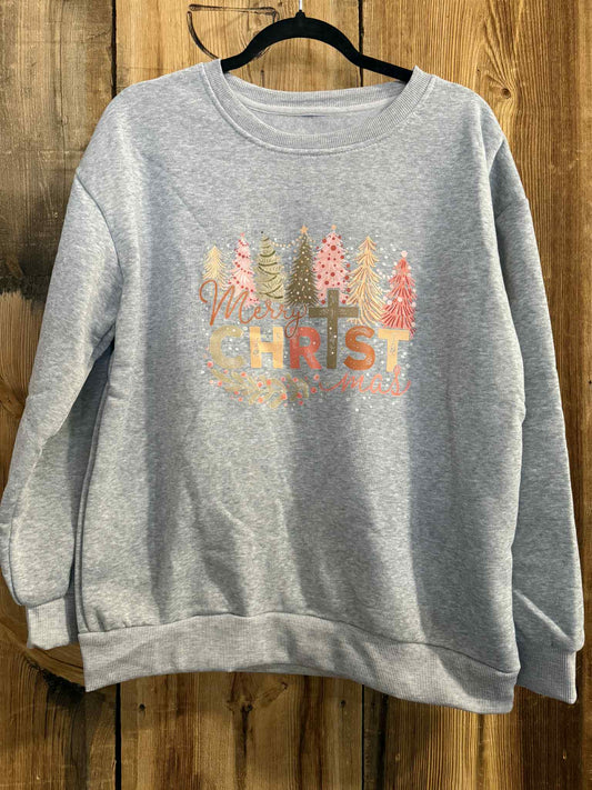 Merry Christmas Crew Neck-Medium Only