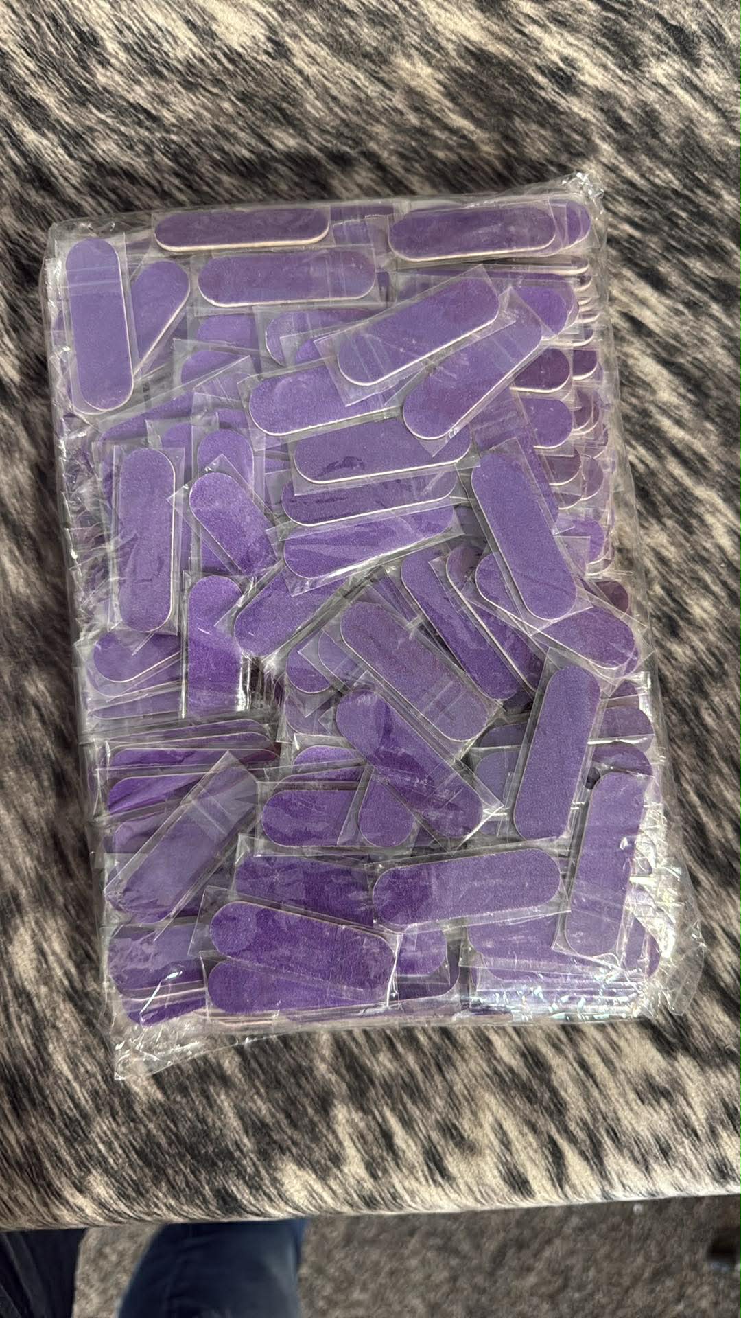 Huge Bag of Mini Purple Nail Files